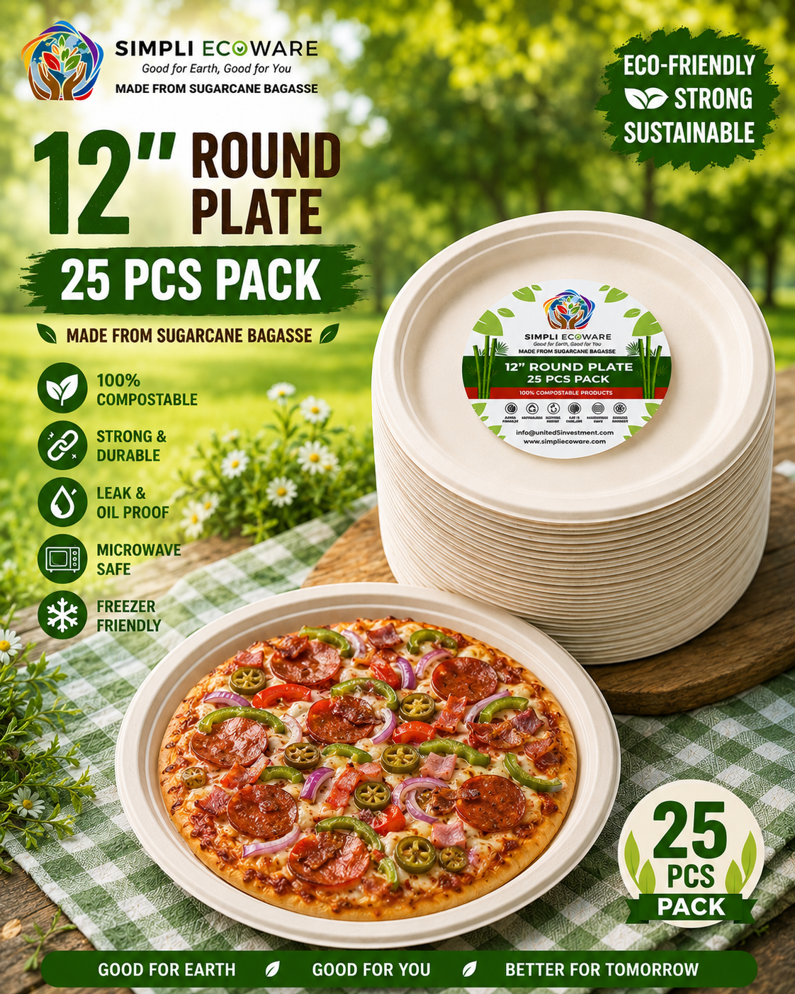Simpli Ecoware 12" Round Plate